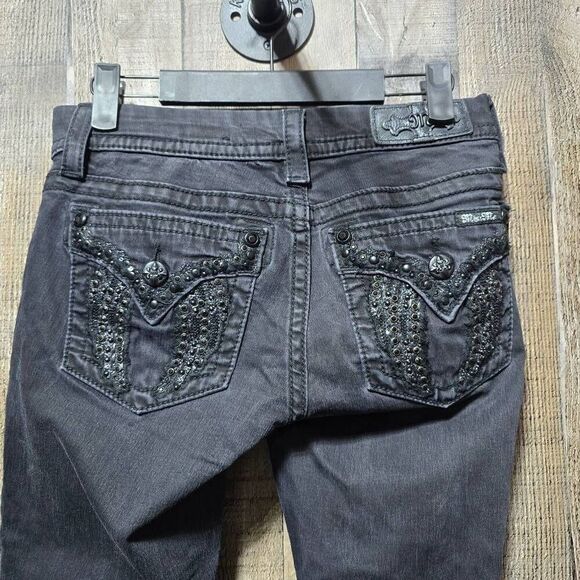 Miss Me Signature Skinny Black Embellished Jeans - Picture 3 of 5